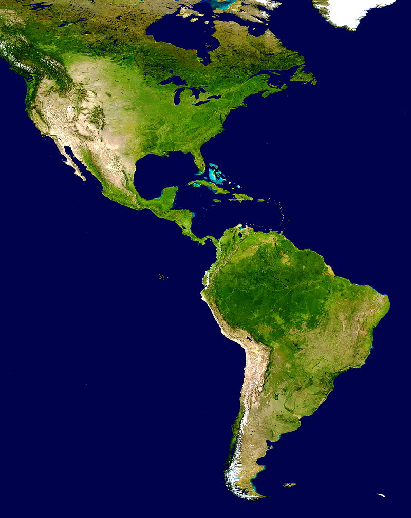 Aspectos físicos do continente americano